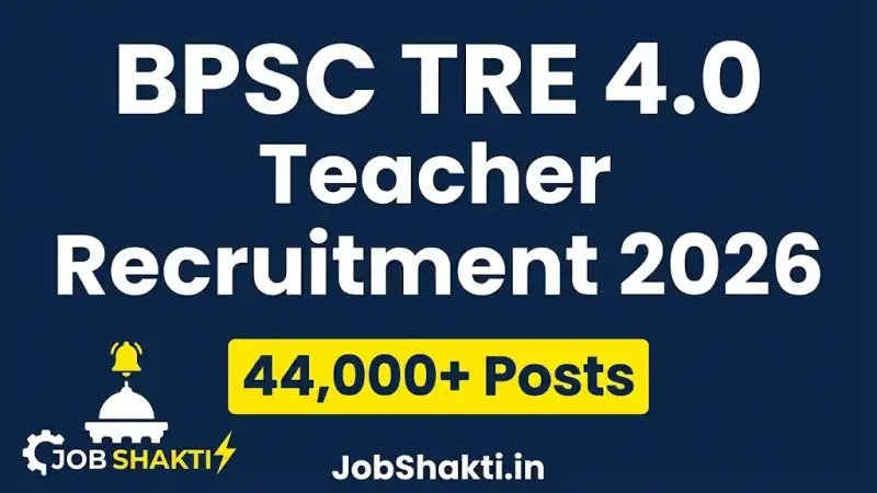 BPSC TRE 4.0 Recruitment 2026: Apply Online for 44000+ Teach...
