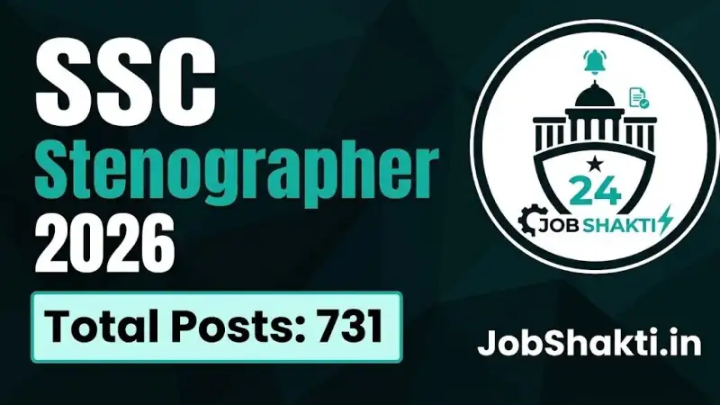SSC Stenographer Recruitment 2026: Apply Online for 731 Grad...