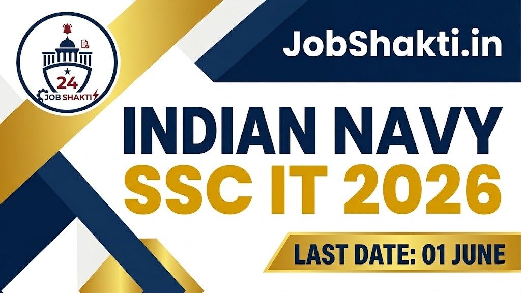 ndian Navy SSC Executive IT Recruitment 2026 Apply Online