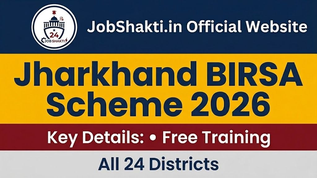 Jharkhand BIRSA Scheme 2026 Free Skill Training Online Application