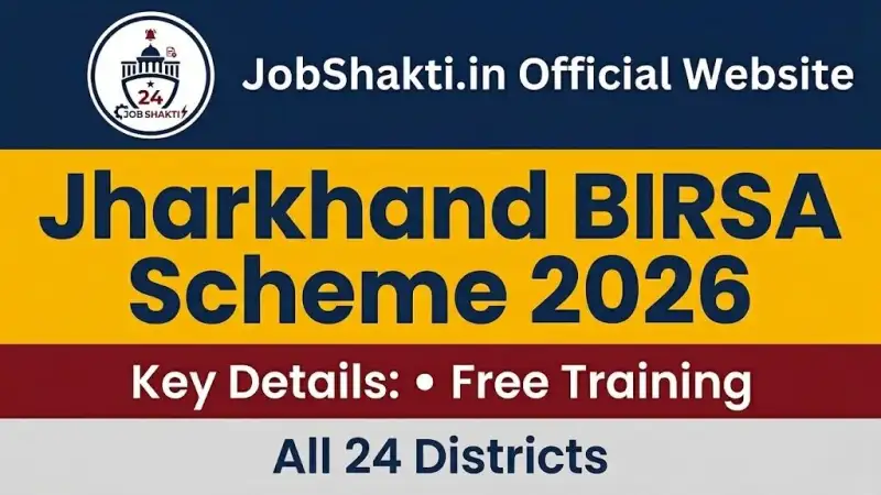 Jharkhand BIRSA Scheme 2026 Free Skill Training Online Application