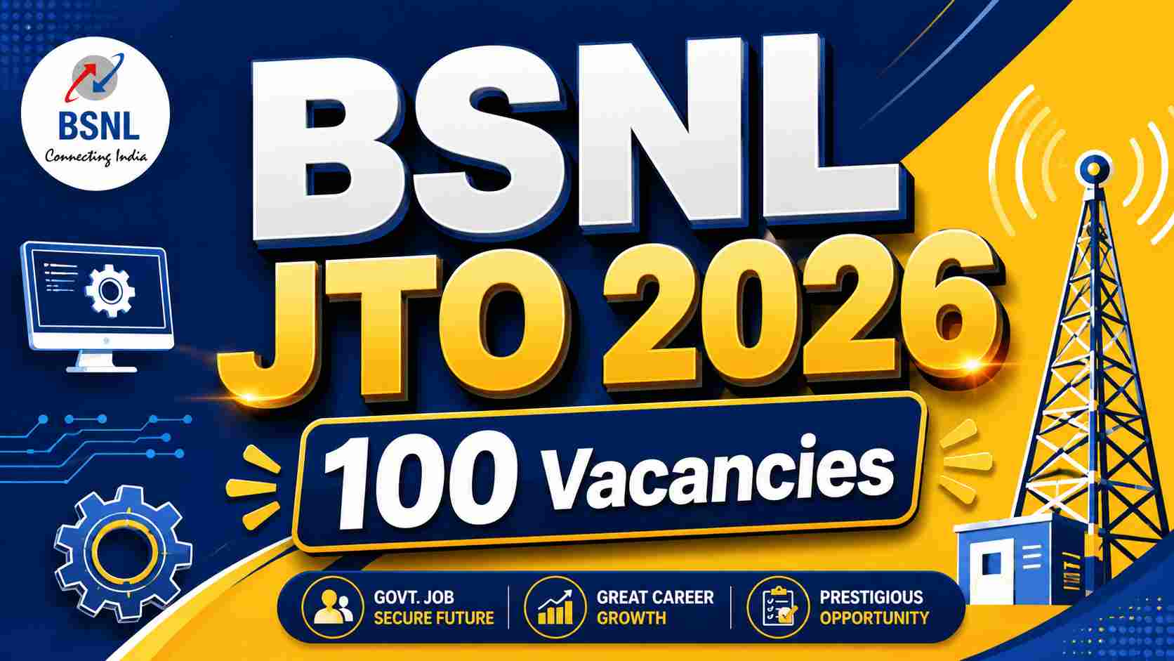 BSNL Junior Telecom Officer JTO Recruitment 2026 Apply Online Details