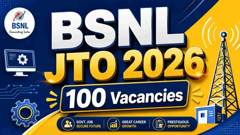 BSNL Junior Telecom Officer JTO Recruitment 2026 Apply Online Details