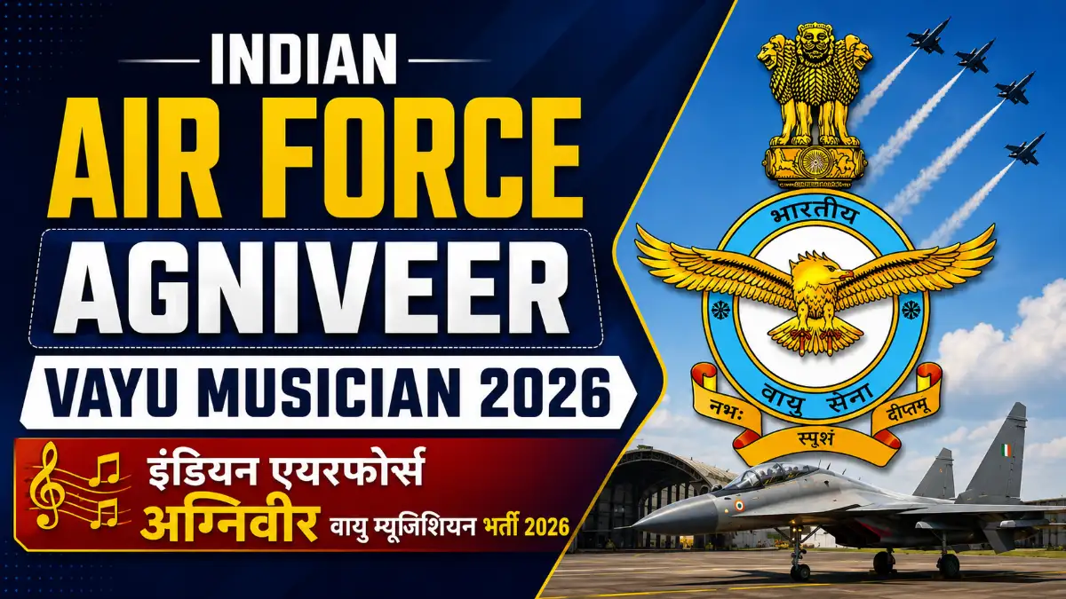 Indian Air Force Agniveervayu Musician Recruitment 2026 Official Notification and Eligibility Details