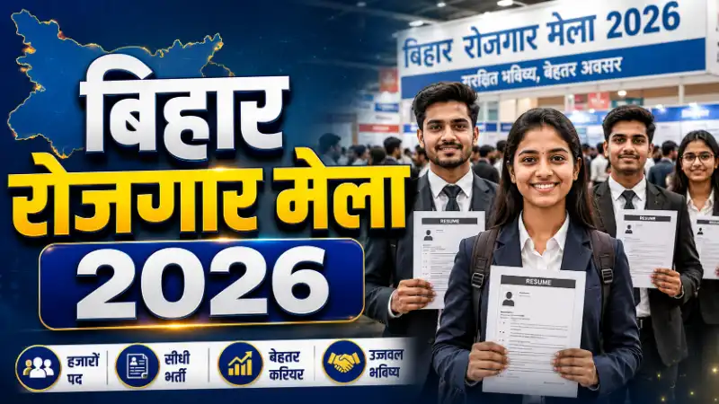 Bihar Rojgar Mela 2026 Registration process and district schedule banner