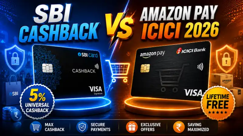 SBI Cashback vs Amazon Pay ICICI Credit Card 2026 Comparison